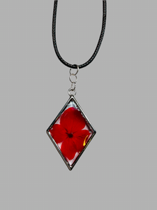 Red Flower Necklace