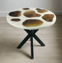 Load image into Gallery viewer, 18” Moo Round Black Walnut Table