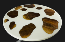 Load image into Gallery viewer, 24” Moo Round Black Walnut Table