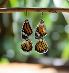 🦋 Monarch Butterfly Earrings