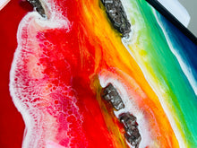 Load image into Gallery viewer, Rainbow Ocean Wall Art (Set of 2)