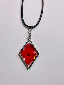 Red Flower Necklace