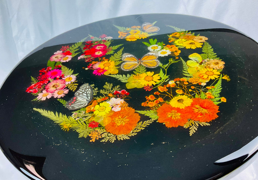 18” Orange Wildflower Flutter Table