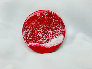 Red Ocean Coasters (Set of 4)