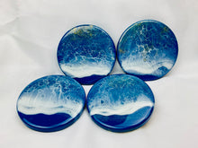 Load image into Gallery viewer, Navy Ocean Coasters (Set of 4)