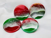 Load image into Gallery viewer, Christmas Ocean Coasters (Set of 4)