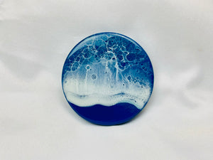 Navy Ocean Coasters (Set of 4)