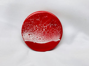 Red Ocean Coasters (Set of 4)