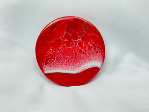 Red Ocean Coasters (Set of 4)