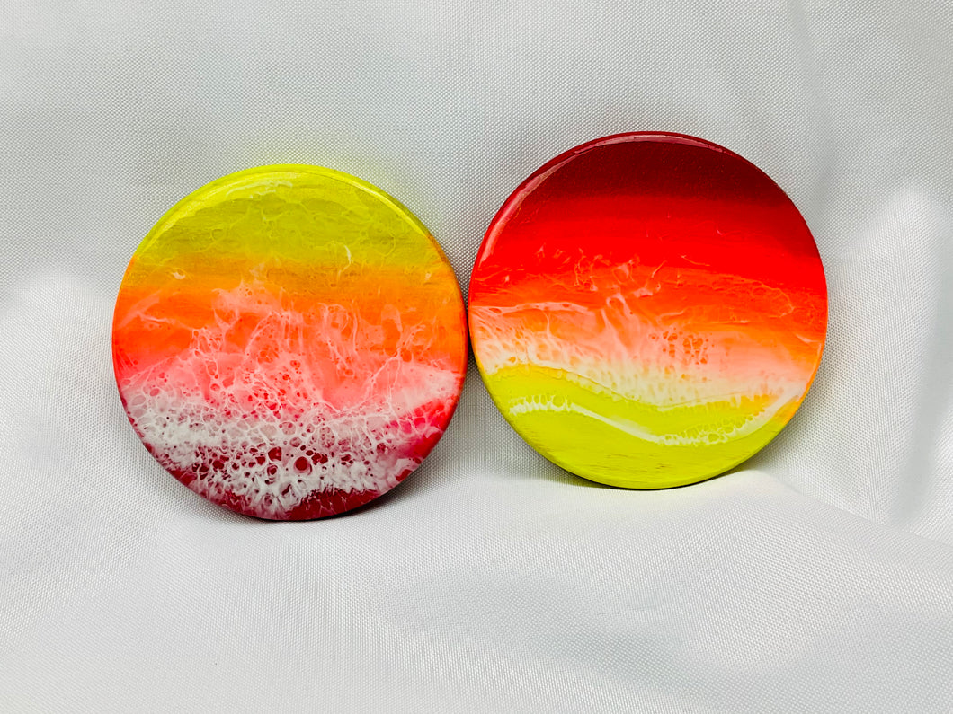 Sunset Ocean Coasters (Set of 2)