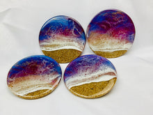 Load image into Gallery viewer, Sunset Sand Ocean Coasters (Set of 4)