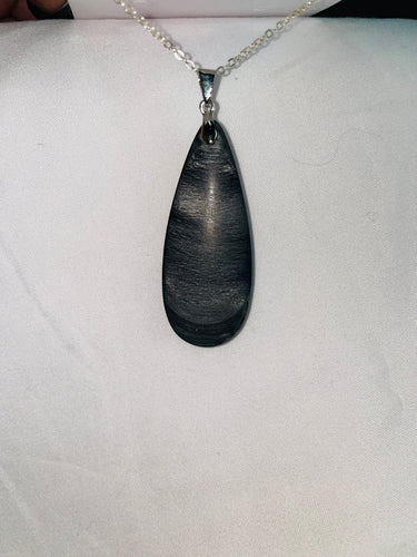 Black Tear Necklace