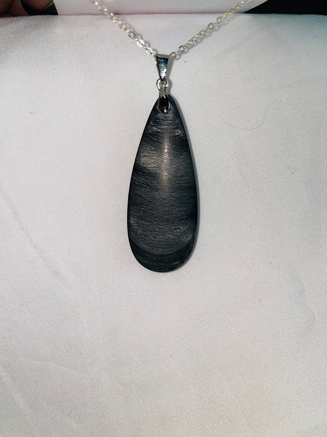 Black Tear Necklace
