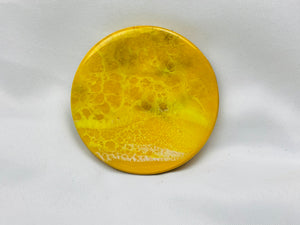 Yellow Ocean Coasters (Set of 4)