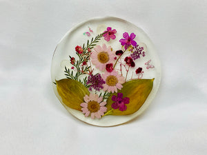 Purplish Pinky Flower Coasters (Set of 4)