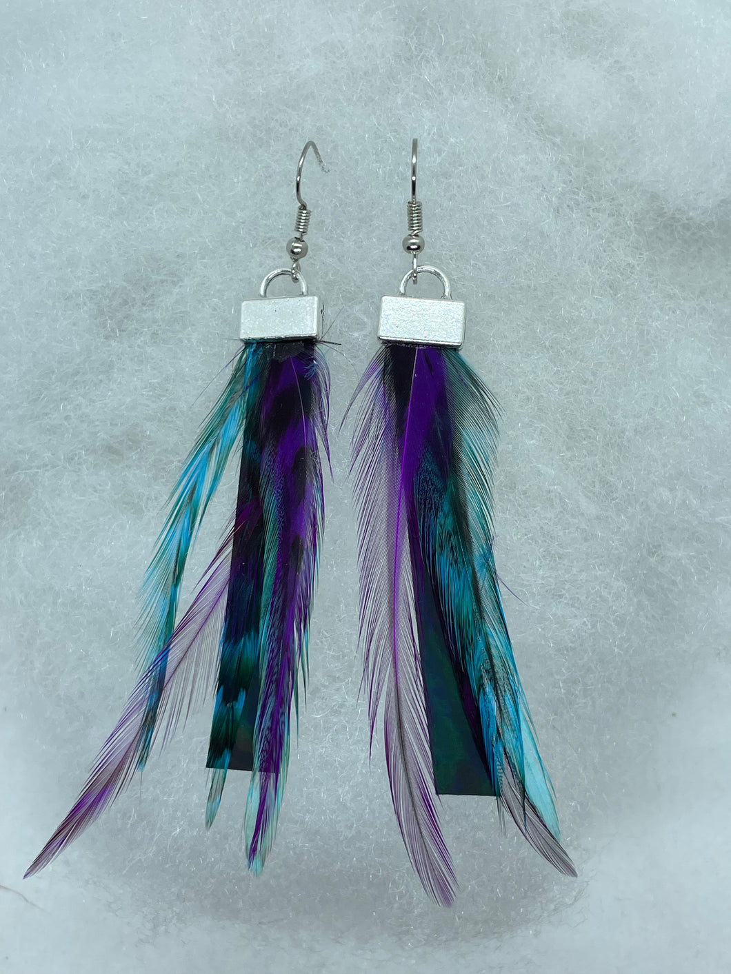 Blue and Purple Feather