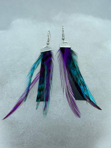 Blue and Purple Feather